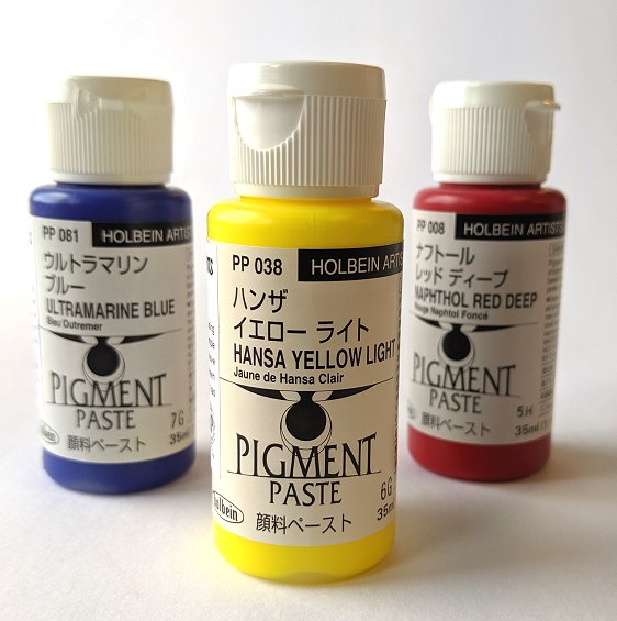 Holbein Paste Pigment Primary Set