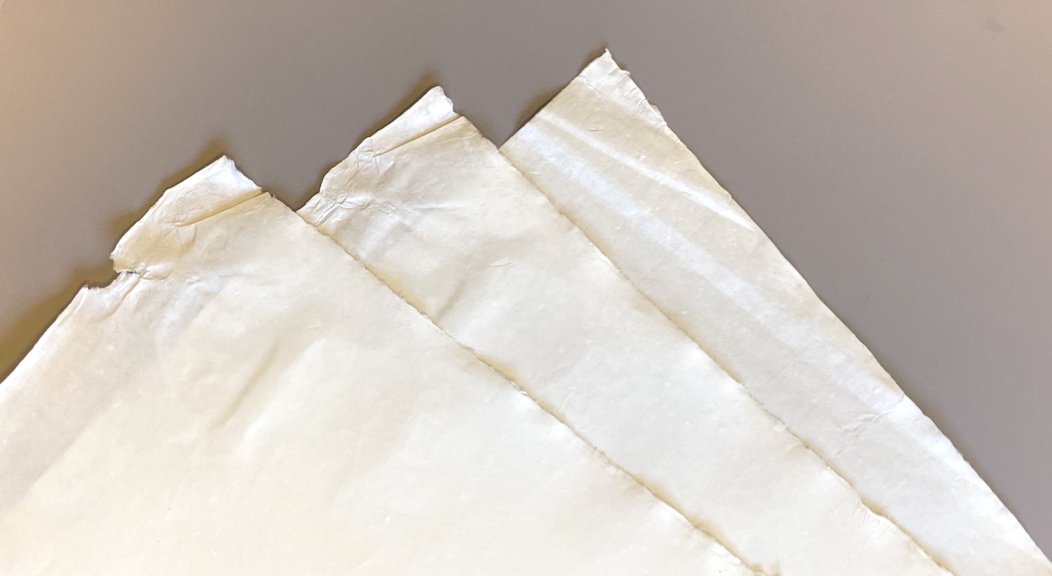 Masa Dosa paper with various flaws