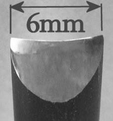 size of blade: 6mm