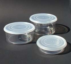 Cuppers - clear round containers