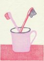 'Still life'…and at the mirror there are toothbrushes