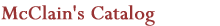 McClain's Catalog